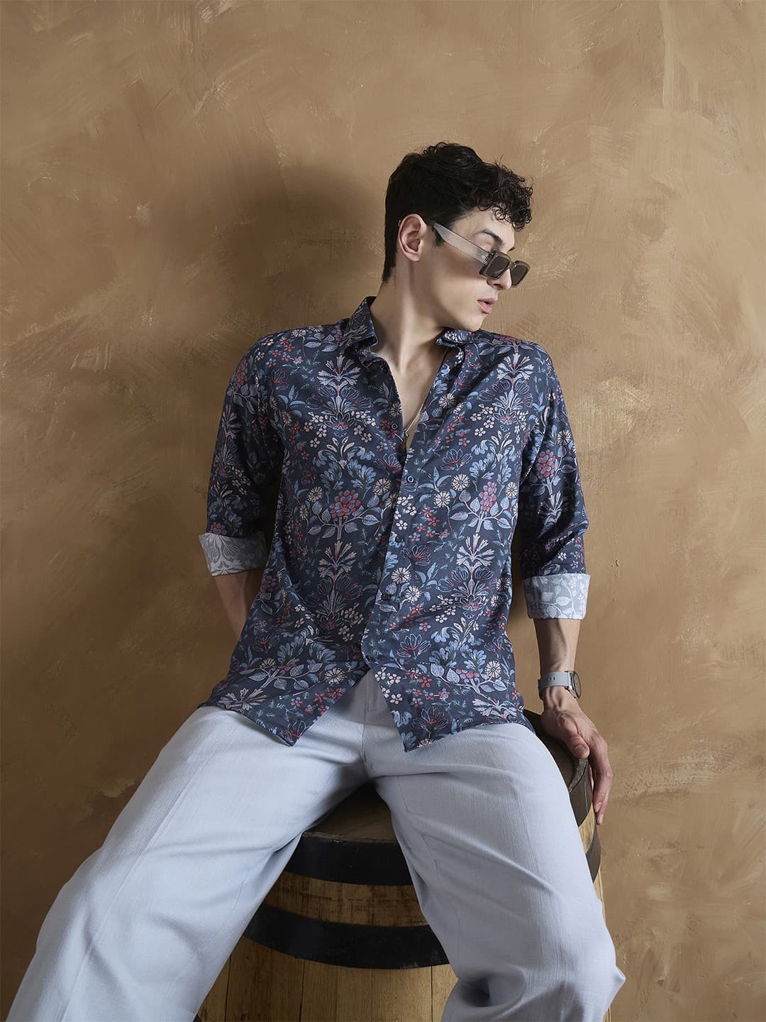 DENNISON - Men Floral Printed Shirt